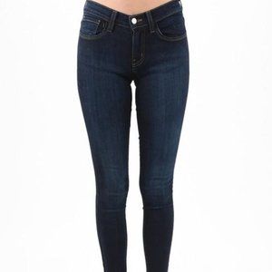 Handsand Mid-Rise Dark Wash Skinny Jeans